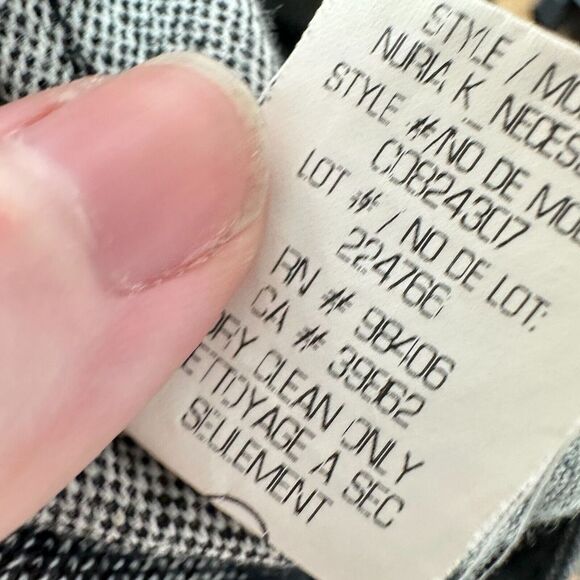 Theory Straight‎ Pencil Skirt Womens Size 2 Gray Wool Blend Back Zip - Picture 7 of 8